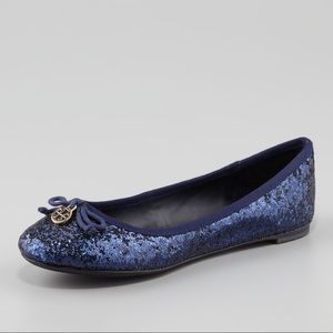 Tory Burch glitter ballet flat